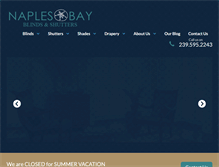 Tablet Screenshot of naplesbayblinds.com